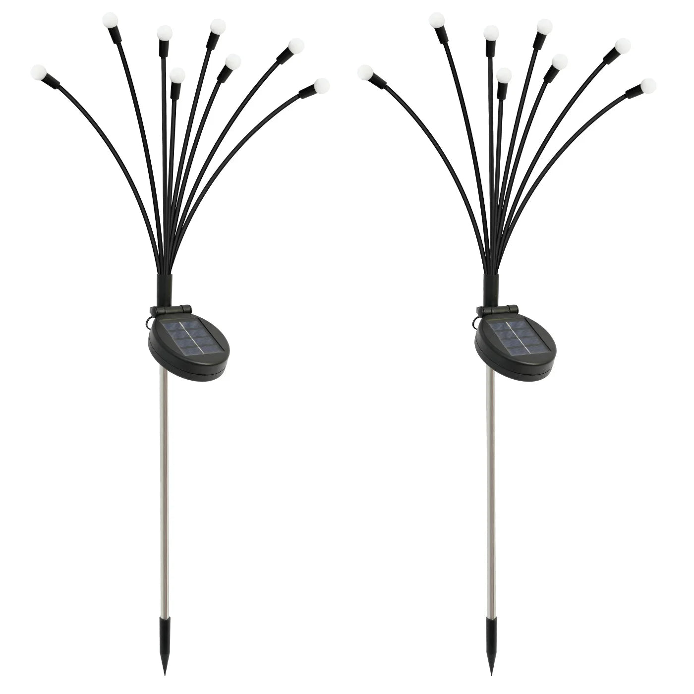 Solar Firefly Lights 8 Head LED Outdoor Garden Pathway Decor