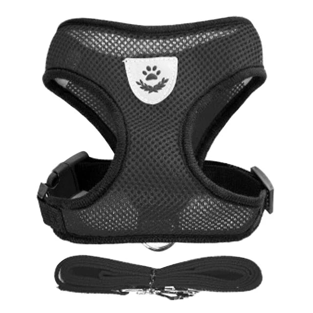 Cat Harness Vest With Leash And Adjustable Mesh For Pets