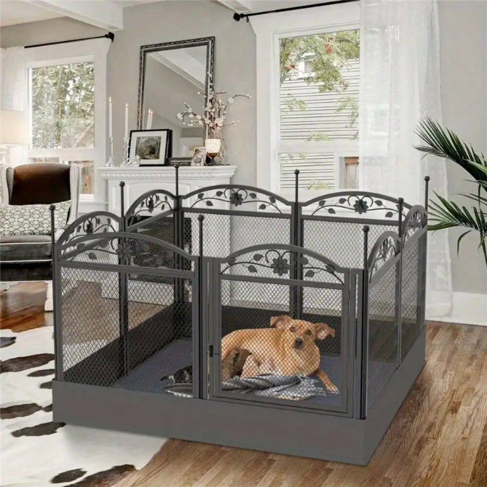 Heavy Duty Dog Playpen Indoor Outdoor Pet Fence Exercise Cage