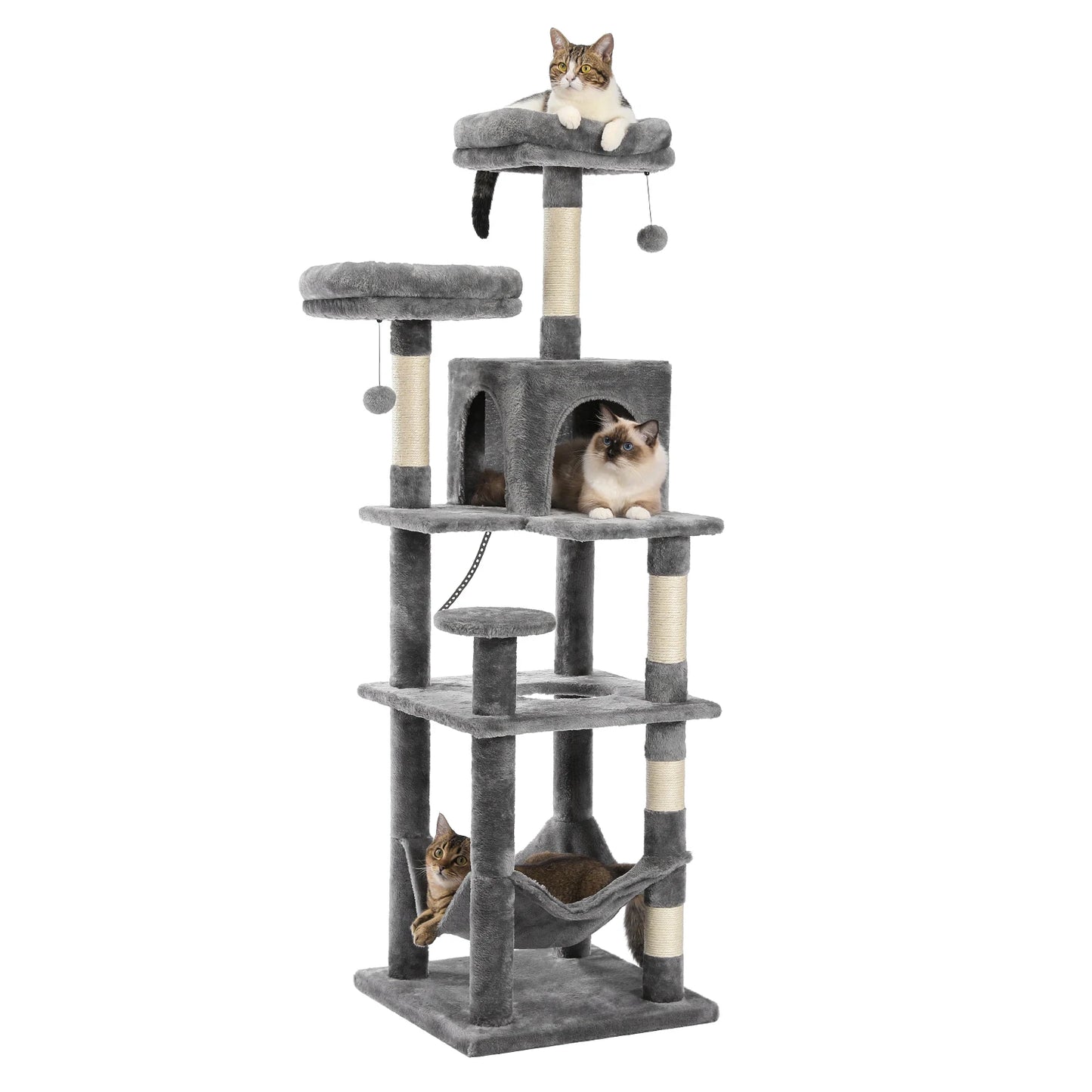 PAWZ Road Tall Cat Tree Large Multi Level Cat Condo