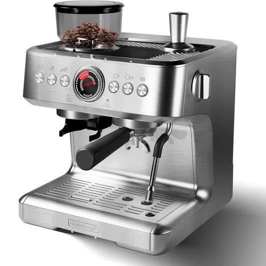 Acekool Espresso Maker With Milk Frother 20 Bar Pressure