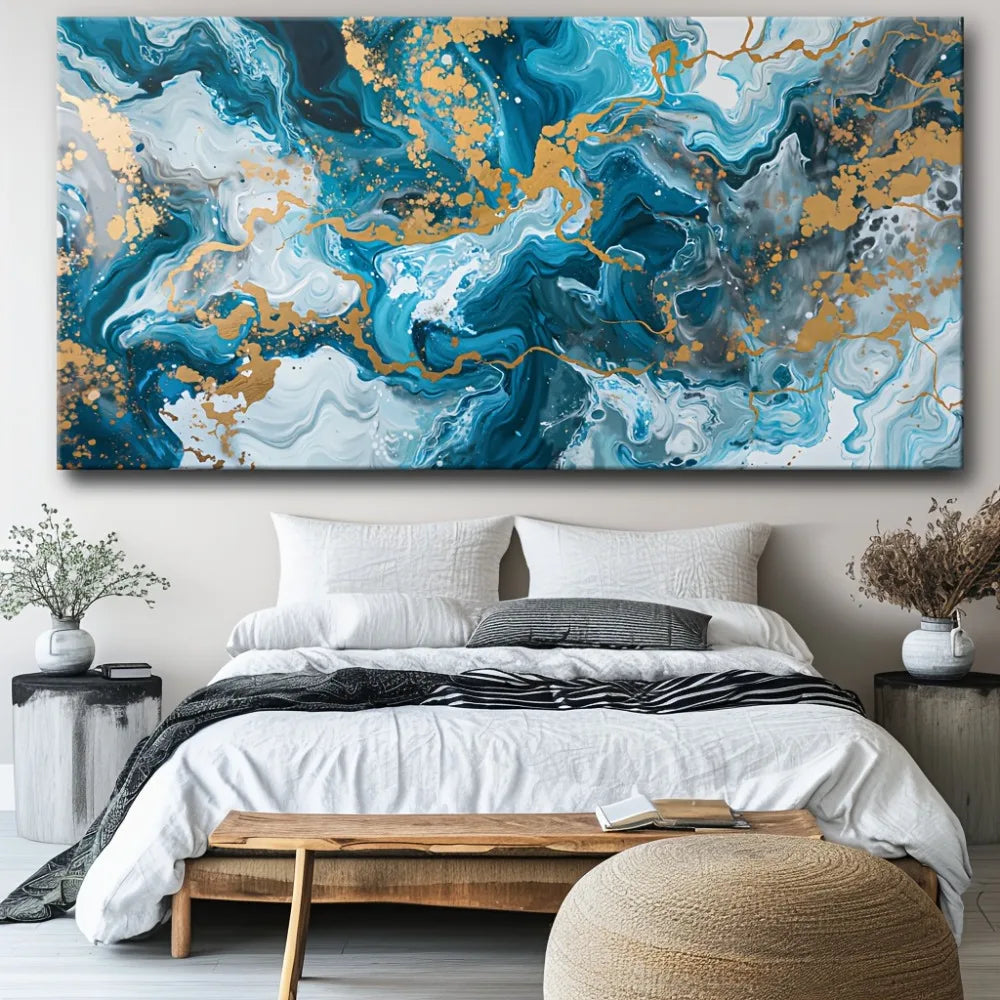 Abstract Canvas Wall Art Print For Living Room Decor