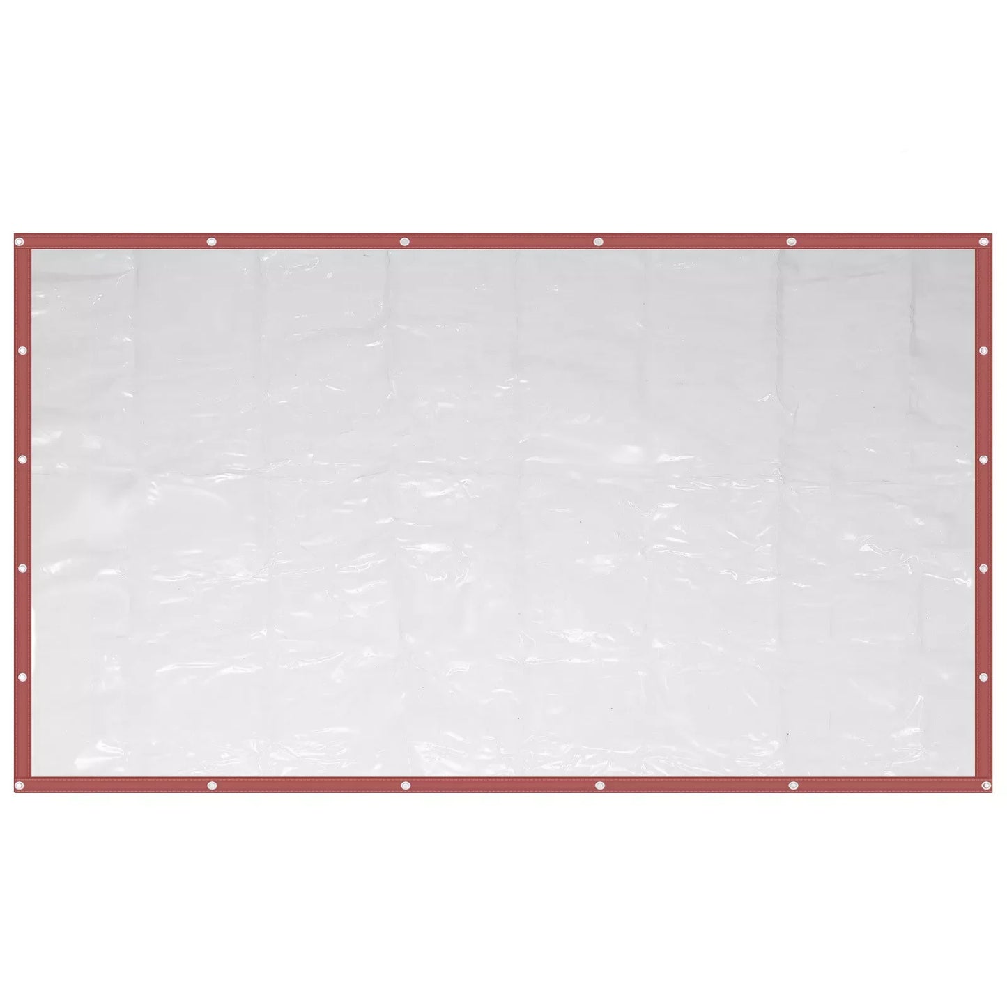 Clear Vinyl Awning Canopy Roll Up Patio Enclosure Waterproof
