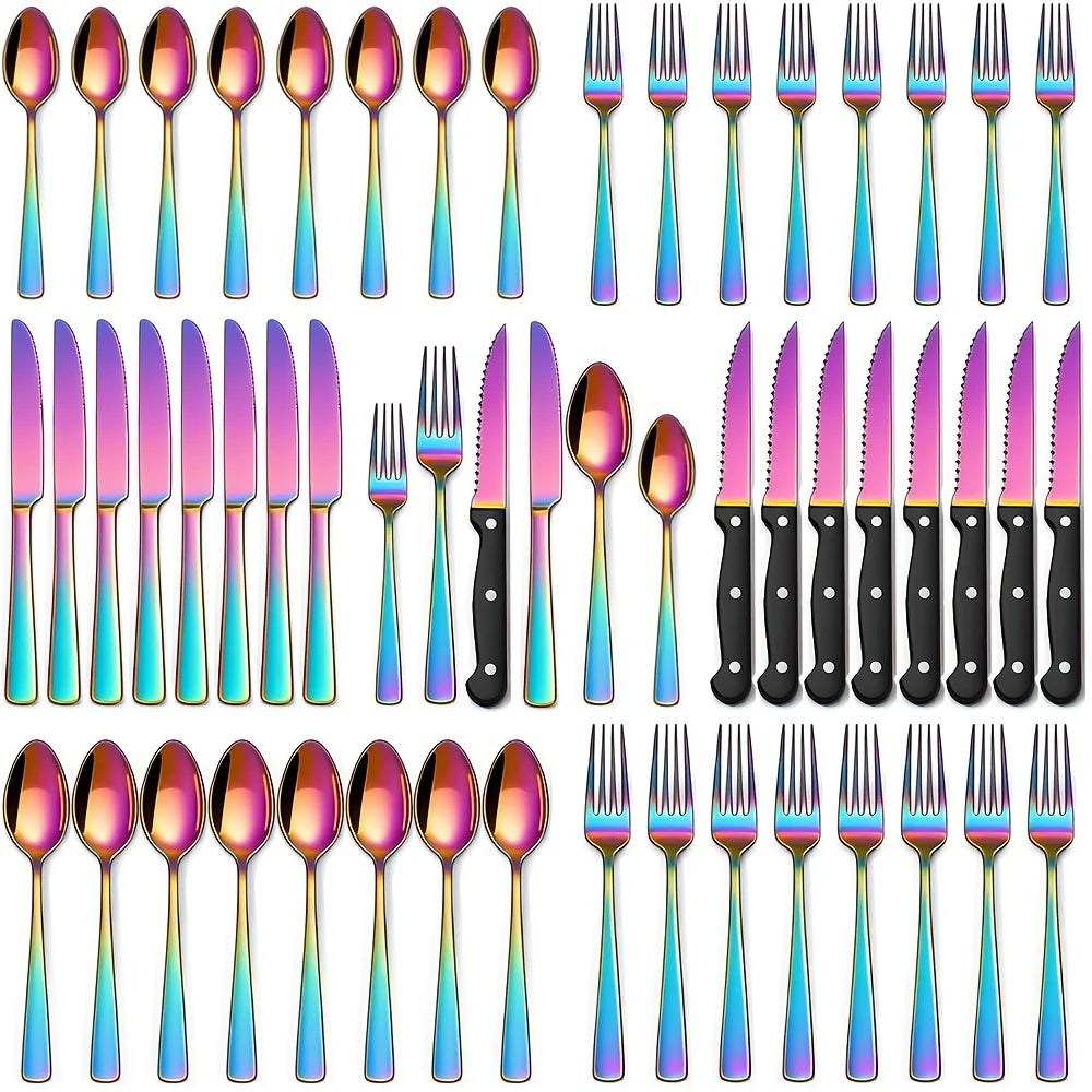 Stainless Steel Flatware Set For 4 Or 8 With Knives