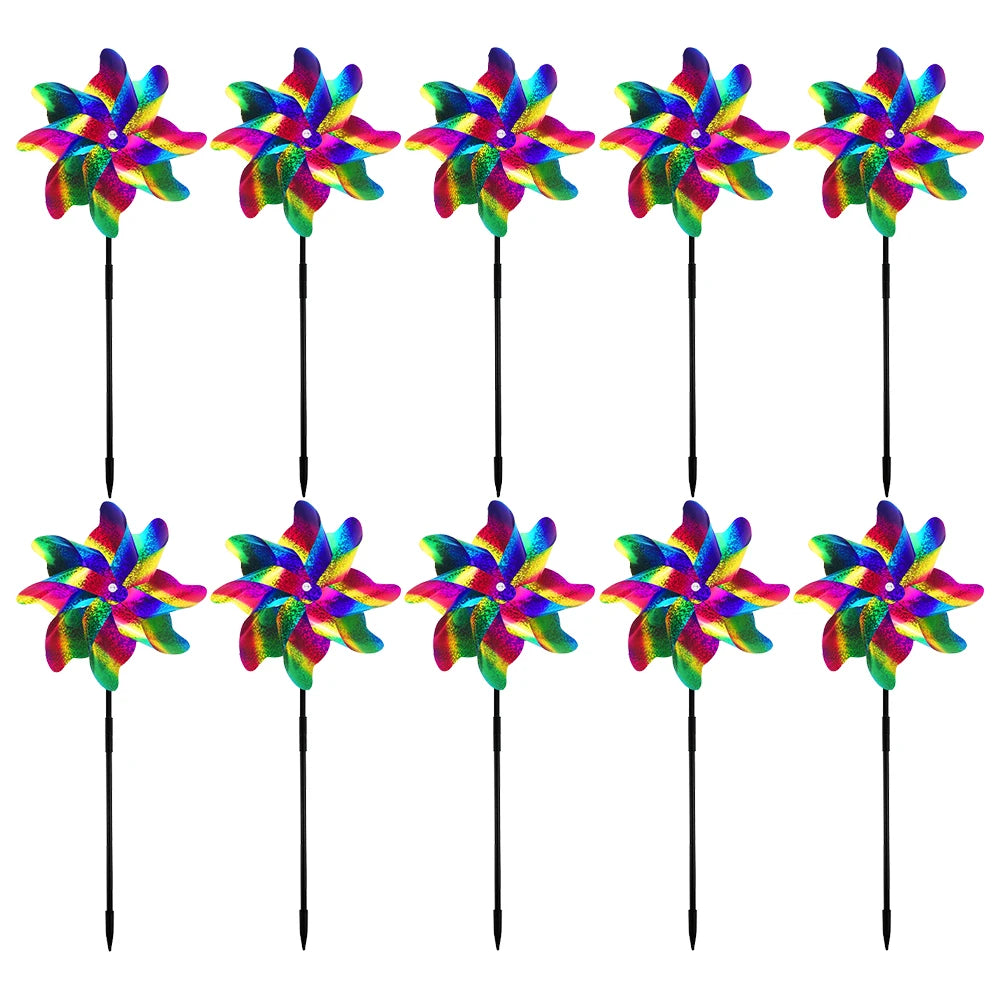 Alloet Bird Repeller Windmill Spinner Outdoor Garden Lawn Decor