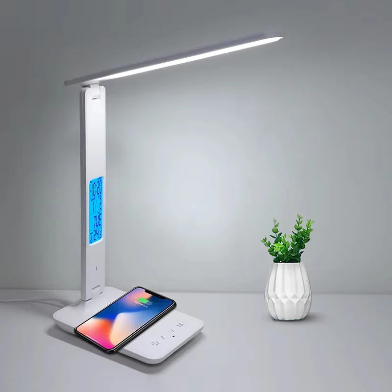 LAOPAO 10W Wireless Charging LED Desk Lamp With USB Port And Auto Timer