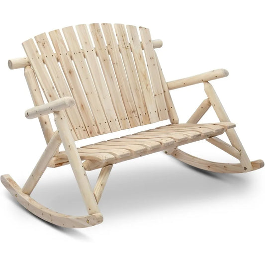 Fir Wood Adirondack Rocker Outdoor Rocking Chair Furniture