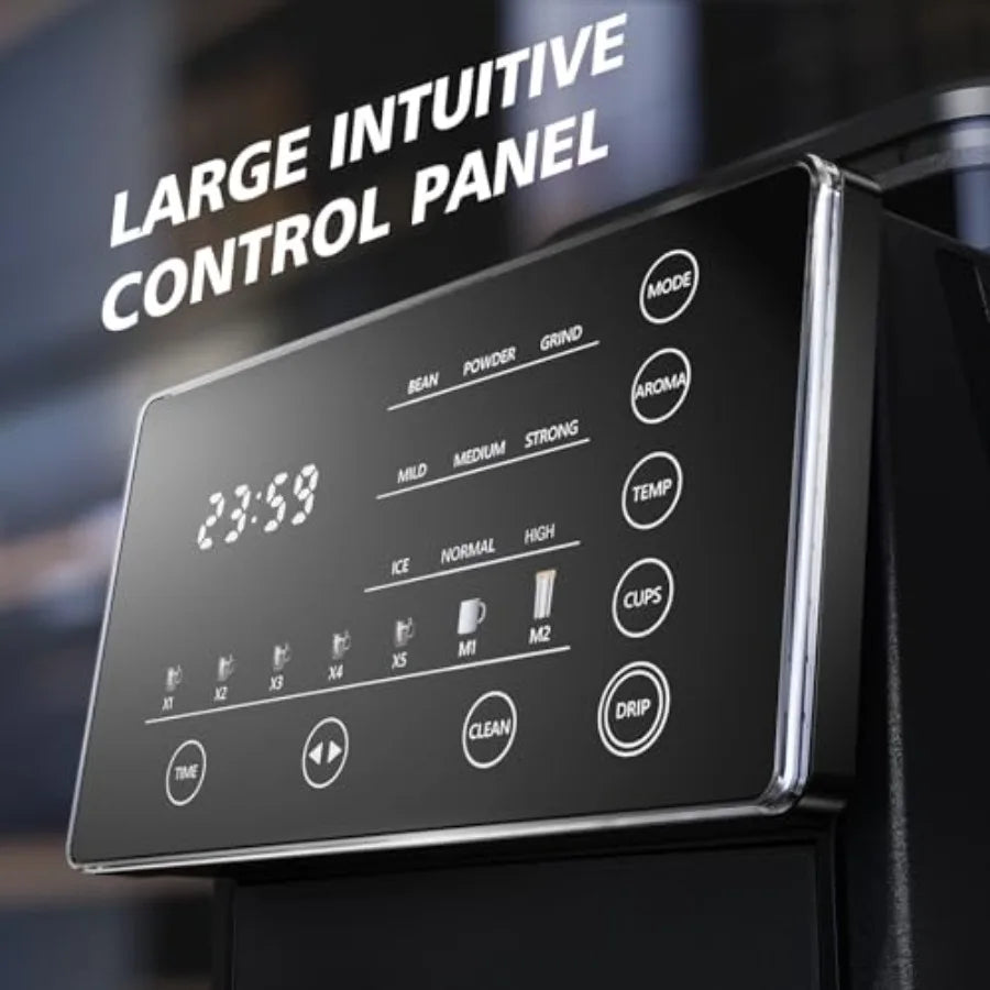 SHXI Programmable Coffee Maker With Grinder For Hot Cold Brew