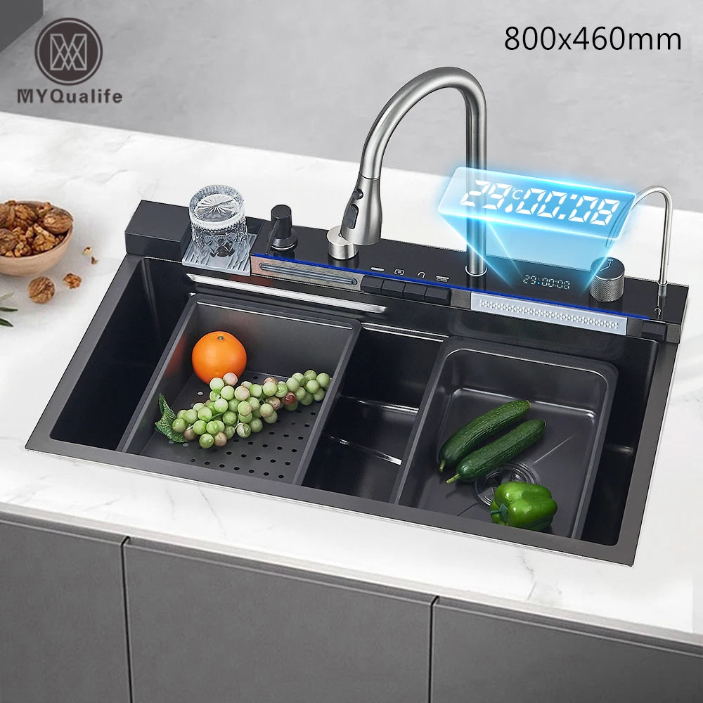 MYQualife Pia Smart Kitchen Sink Set With Digital Display Purifier