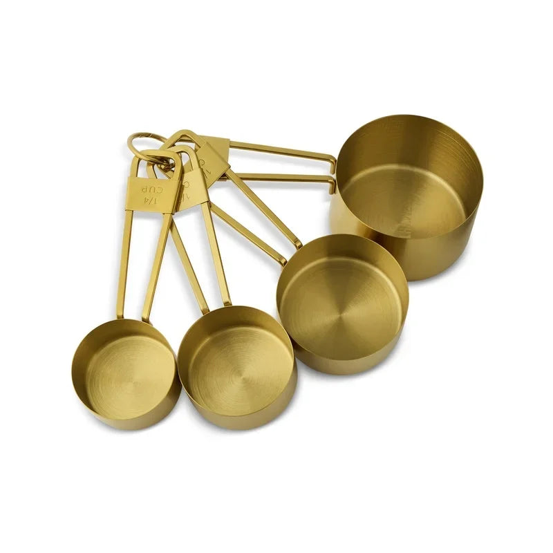 4-Piece Stainless Steel Nesting Measuring Cup Set