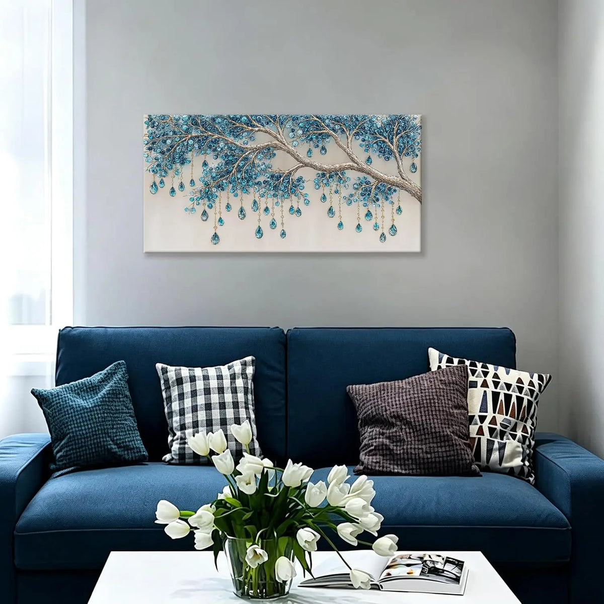Premium Botanical Canvas Wall Art For Living Room Decor