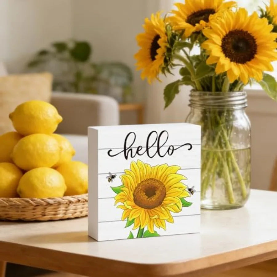Sunflower Table Decor For Home And Office Rustic Indoor Accent