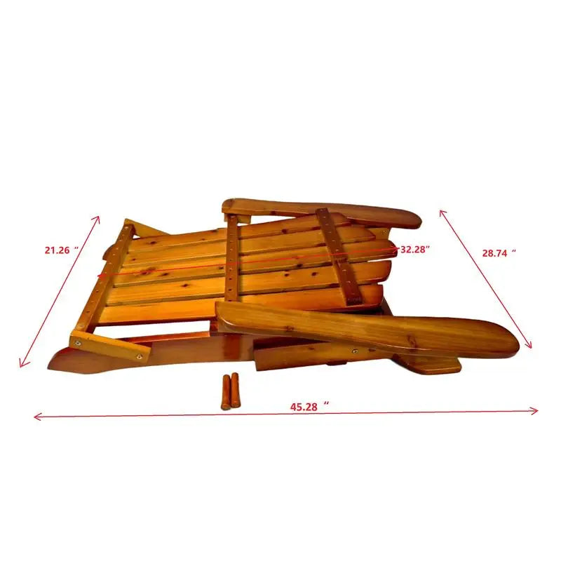 Foldable Outdoor Adirondack Chair For Indoor And Outdoor Use