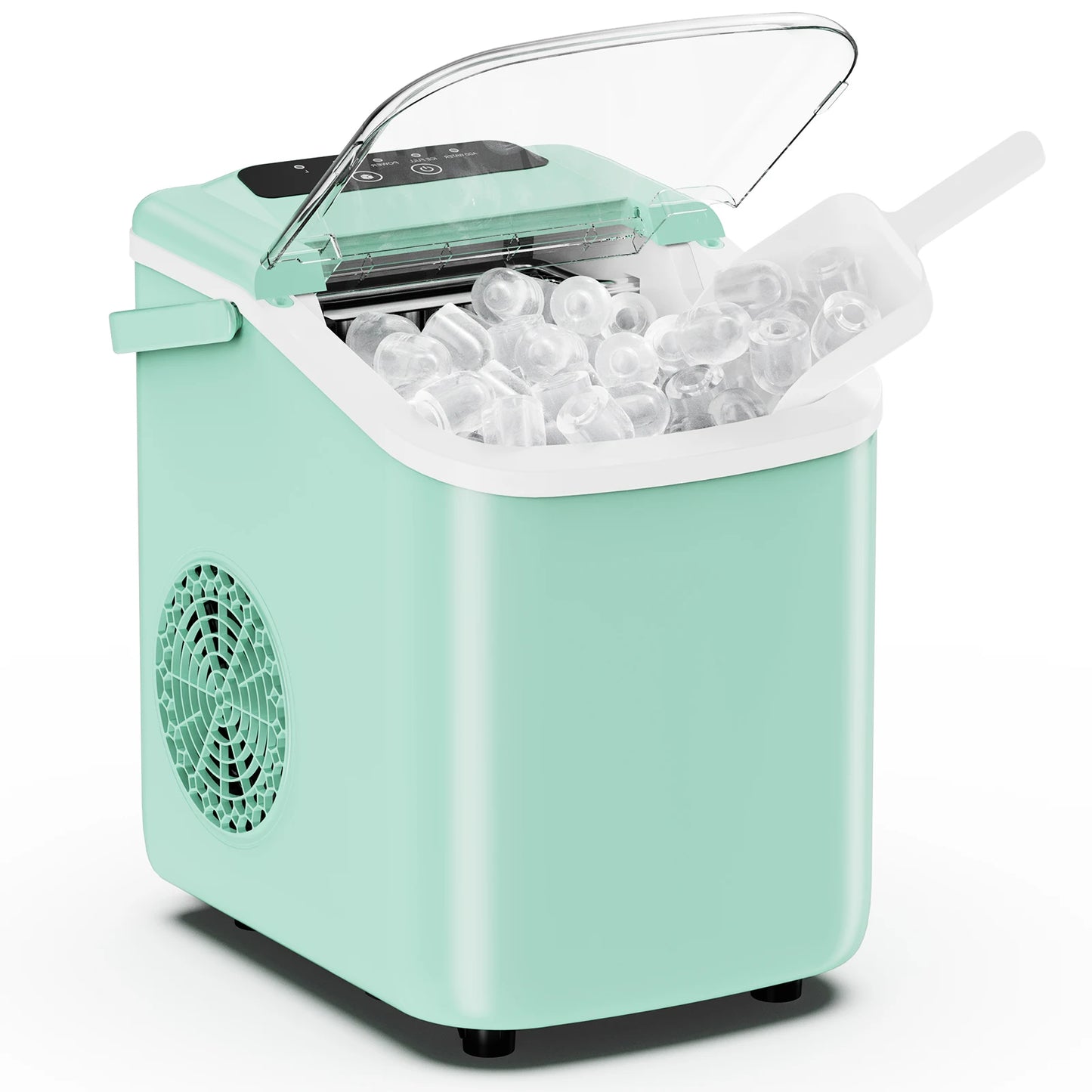 JHK Portable Countertop Ice Maker With Scoop Basket