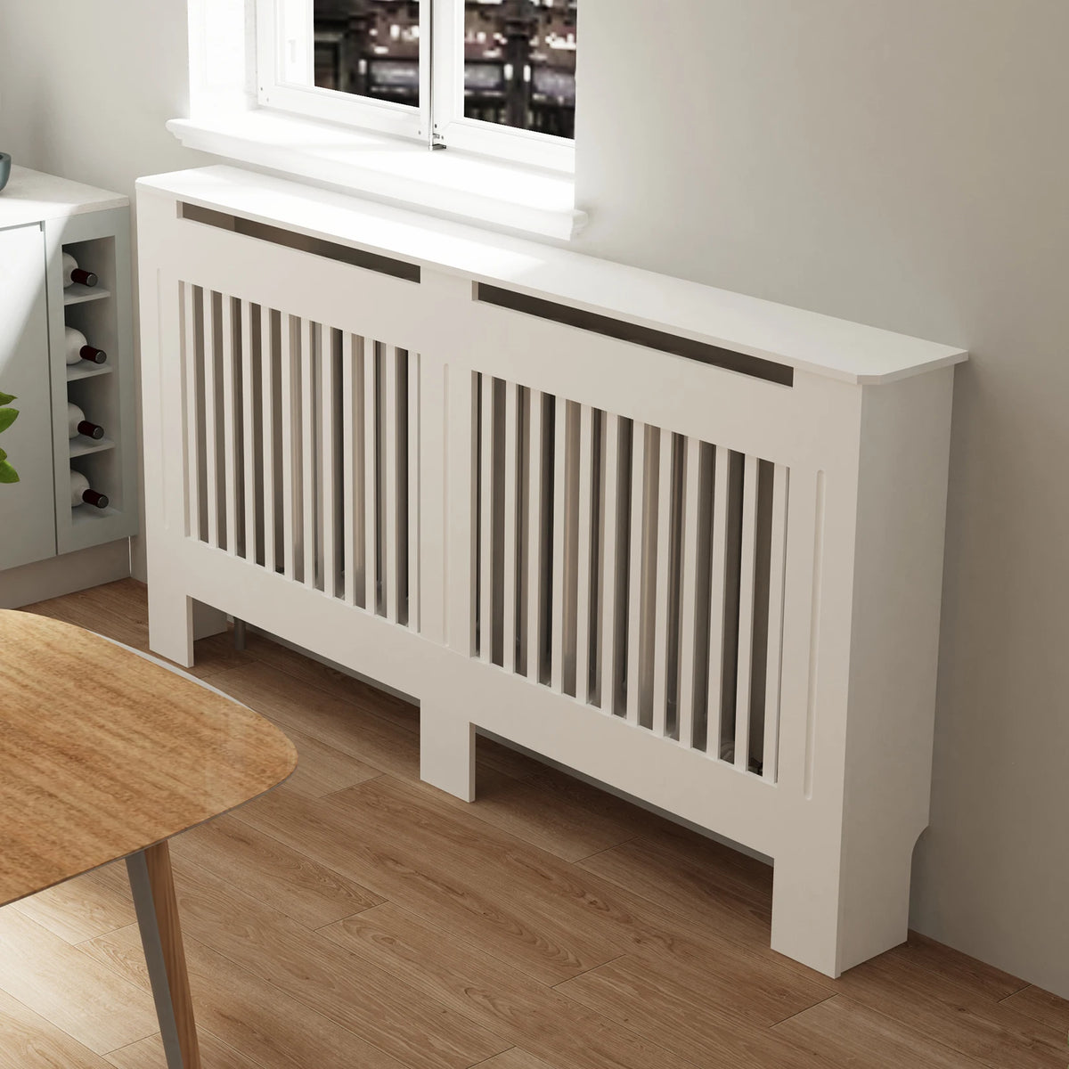 Modern MDF Radiator Cover Cabinet With Strong Grill Shelf