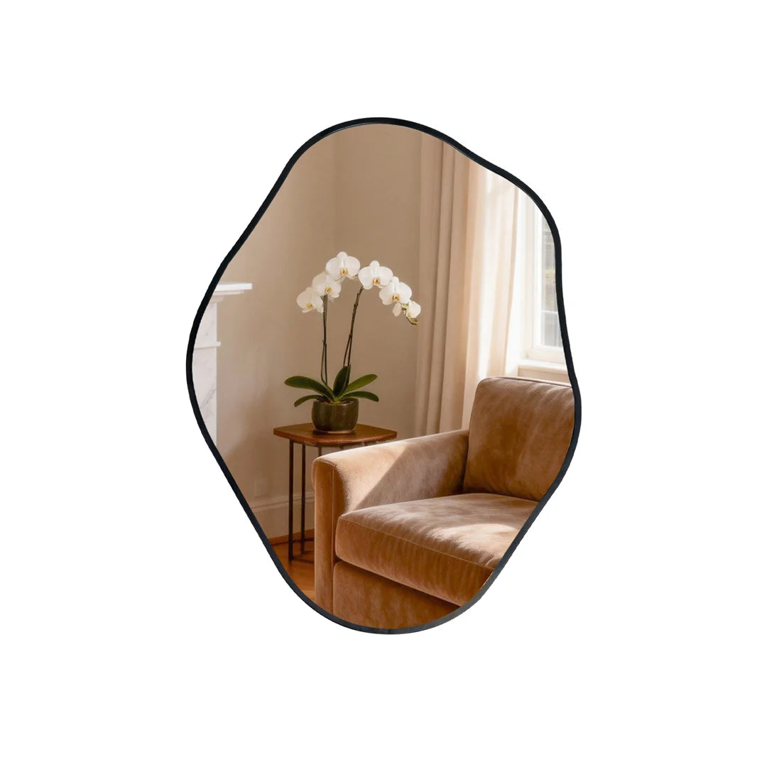 LUVODI Irregular Wall Mounted Vanity Mirror Aluminum Frame