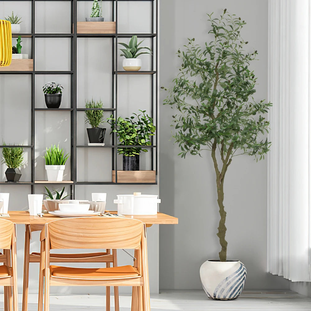 HiMISSCN Realistic Olive Tree For Home Office Decor