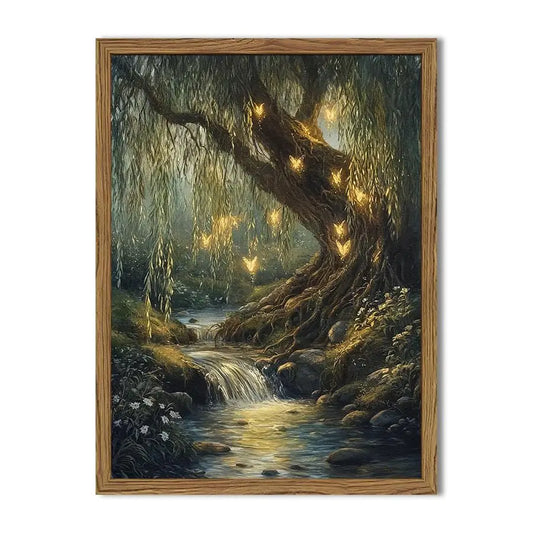 Forest Fairy Wall Art Cottagecore Tree Fairy Decor