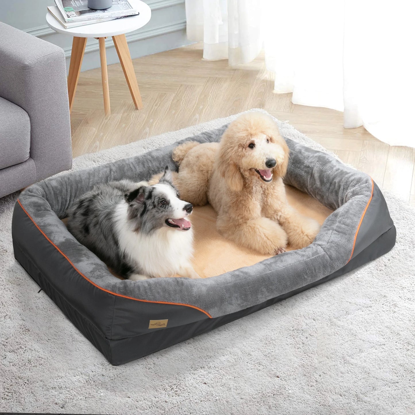 BINGOPAW Dog Bed Anti Allergy With Removable Washable Cover