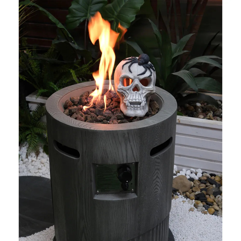 32,000 BTU CSA Certified Gas Fire Pit With Lava Stone