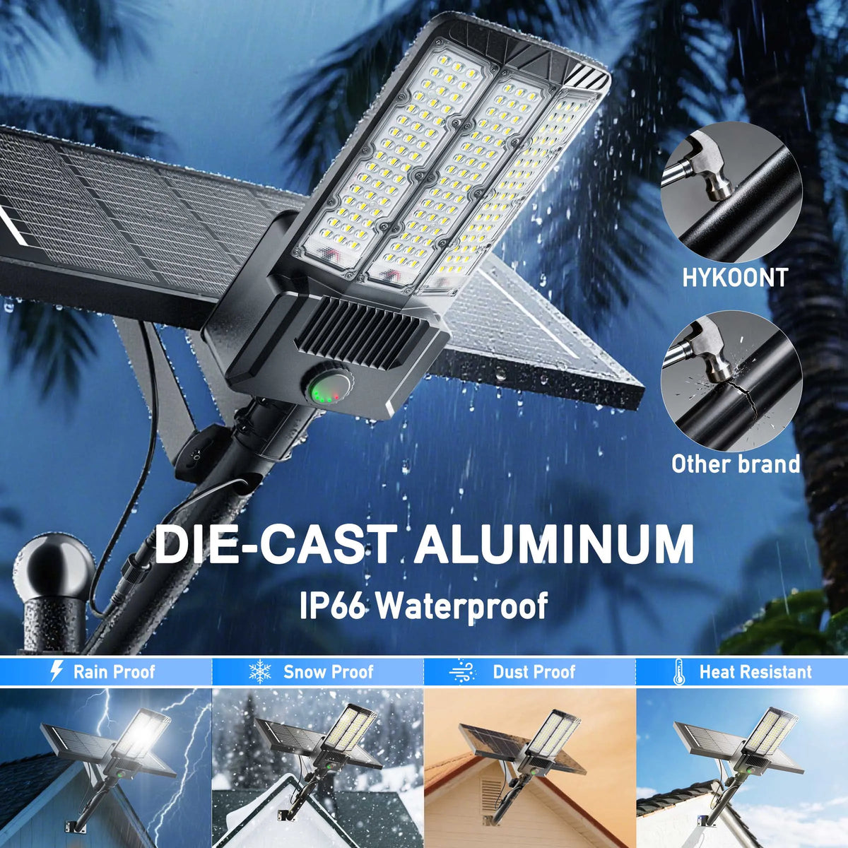 Commercial Solar Led Parking Lot Lights With Motion Sensor