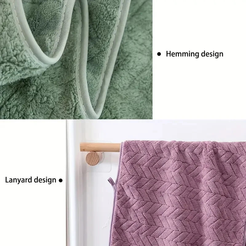 Soft Absorbent Microfiber Bath Towels For Home And Hotel
