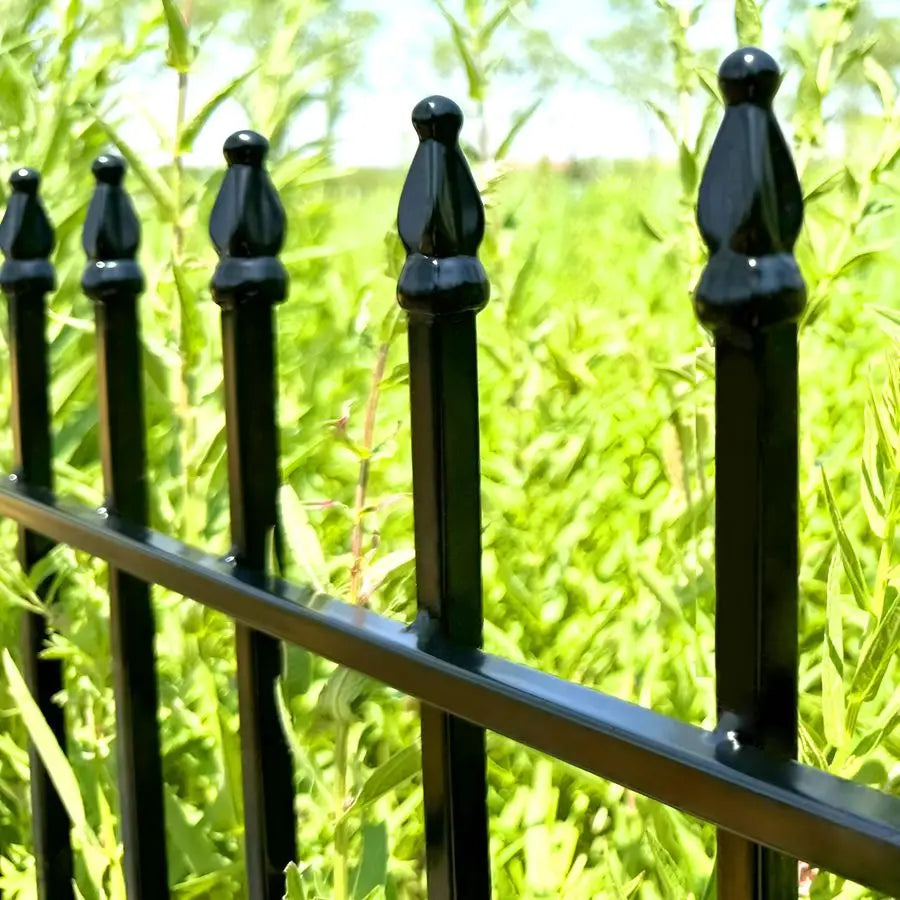Decorative Wrought Iron Garden Fence Panels For Outdoor Border