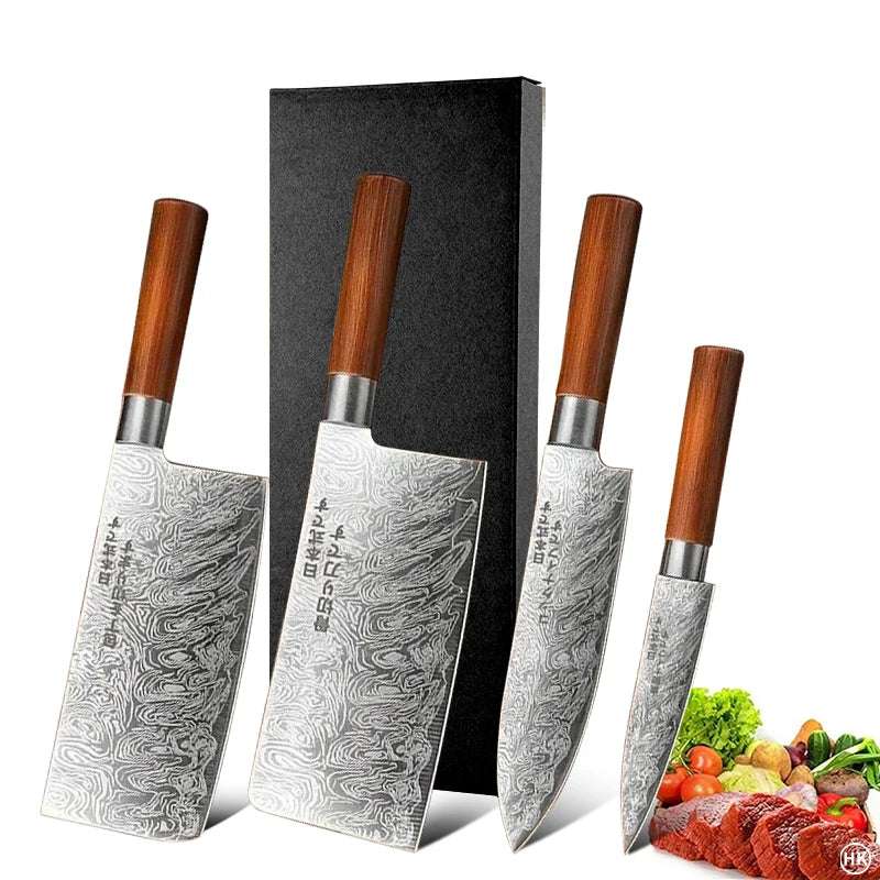Feature Japanese Kitchen Knife Set Multi-Function Chef's Knife