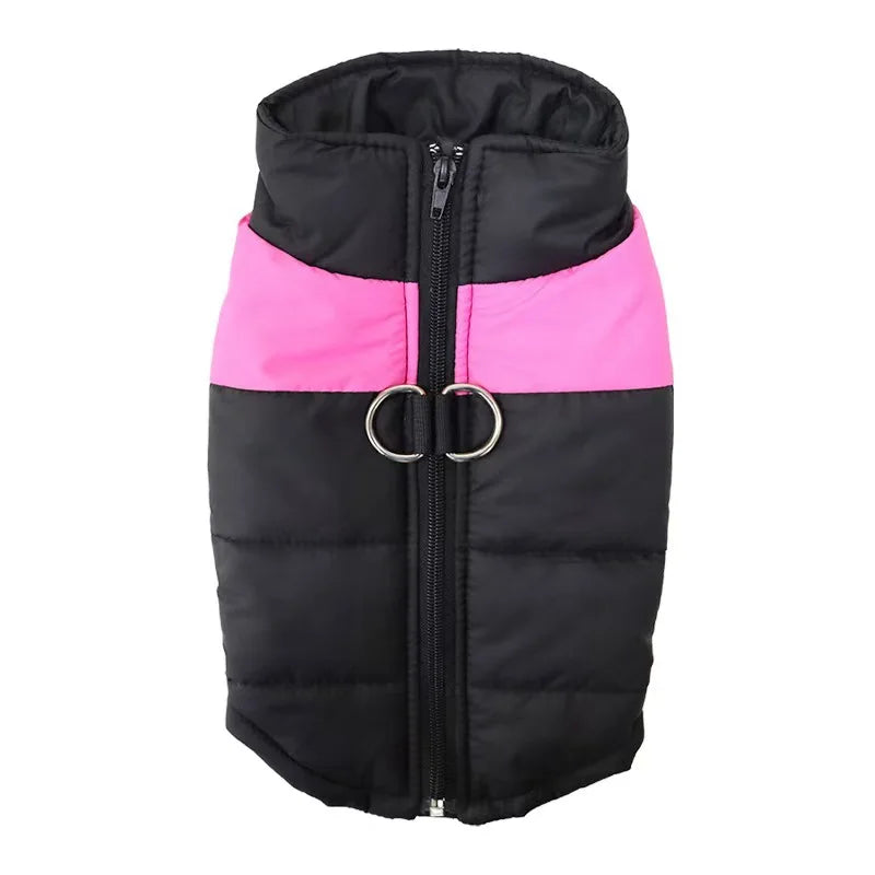 Waterproof Warm Dog Coat Padded Zipper Jacket Outfit