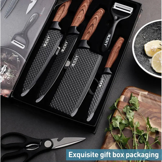 Stainless Steel Kitchen Knife Set 6-Piece With Fruit Knife