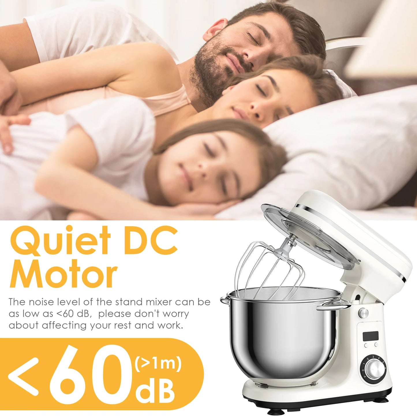 Biolomix Stand Mixer Blender Dough Kneader 1200W Six Speed