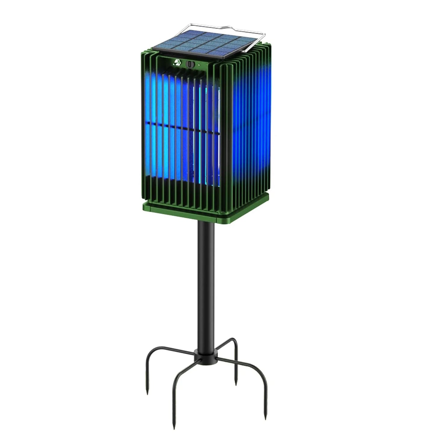 Solar Bug Zapper Outdoor Mosquito Zapper Cordless Waterproof Ground Bracket