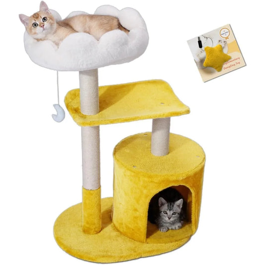 NBVCX Cat Tree Tower With Cozy Bed And Scratching Posts