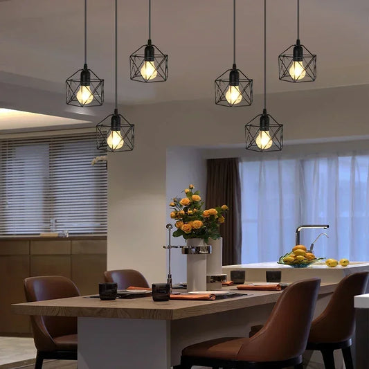 Nordic Style Led Pendant Light Brushed Nickel Ceiling Chandelier