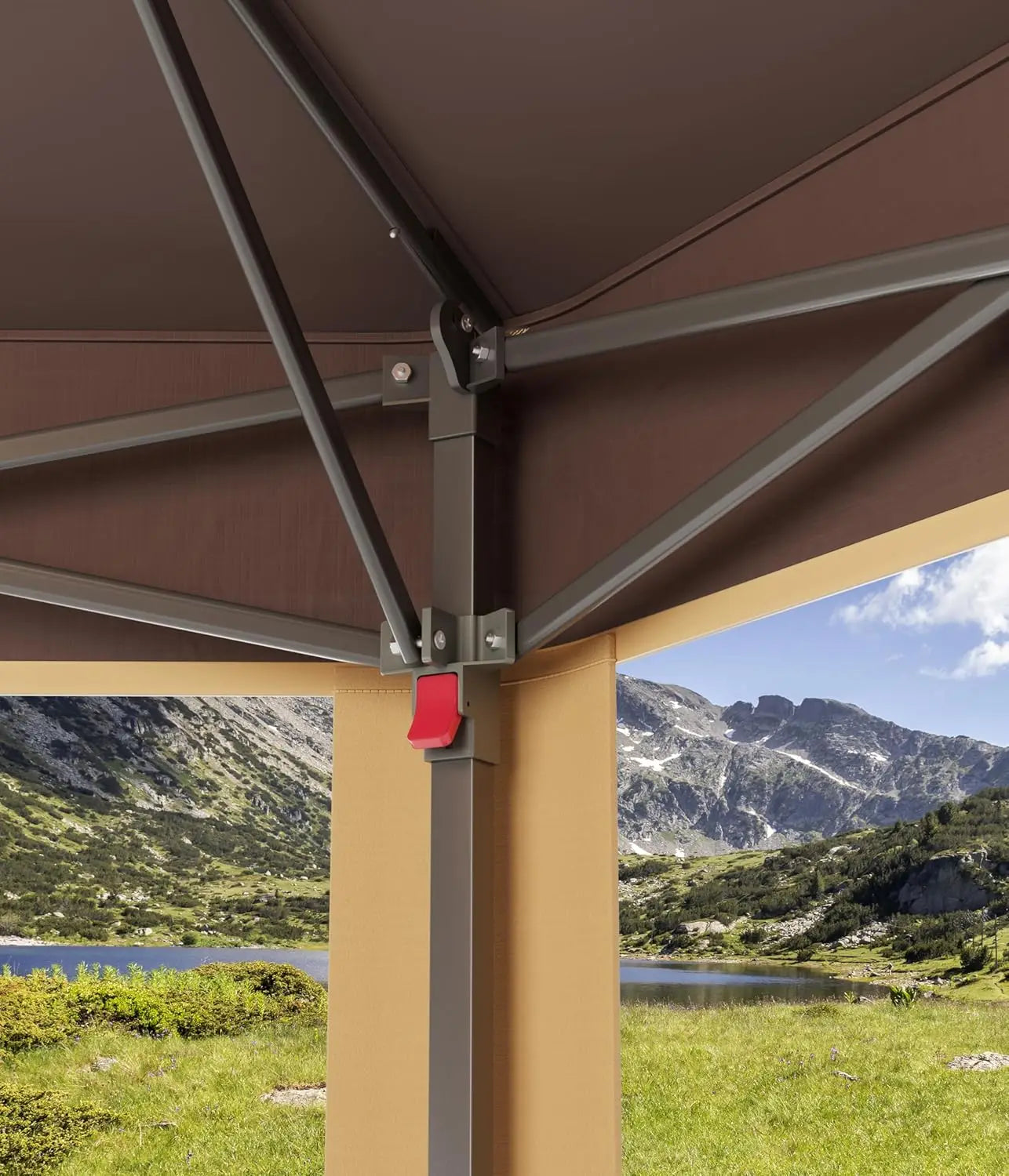 Heavy Duty Pop Up Gazebo Tent Mesh Windows Mosquito Netting