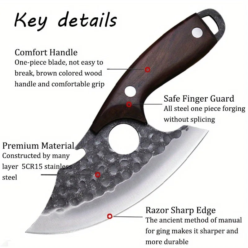 WXCOO Stainless Steel Boning Knife For Kitchen Use