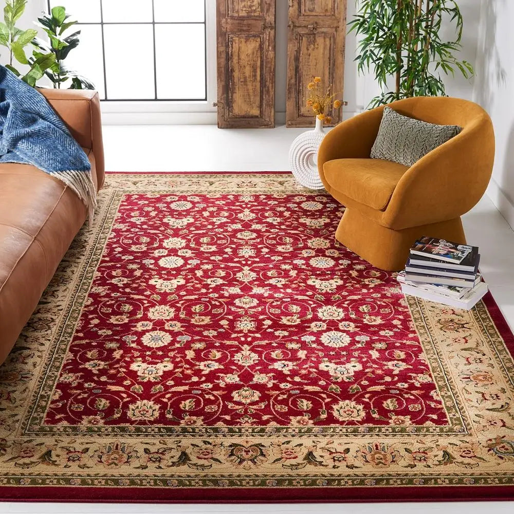 Oriental Area Rug Traditional Jacquard Plush Non-Shedding
