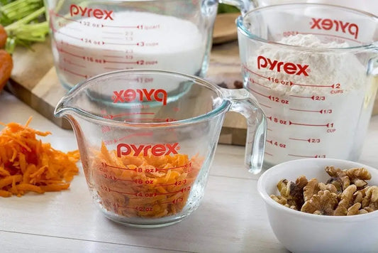 XMSJ Essentials Glass Measuring Cups Set 2 Pack For Prepping