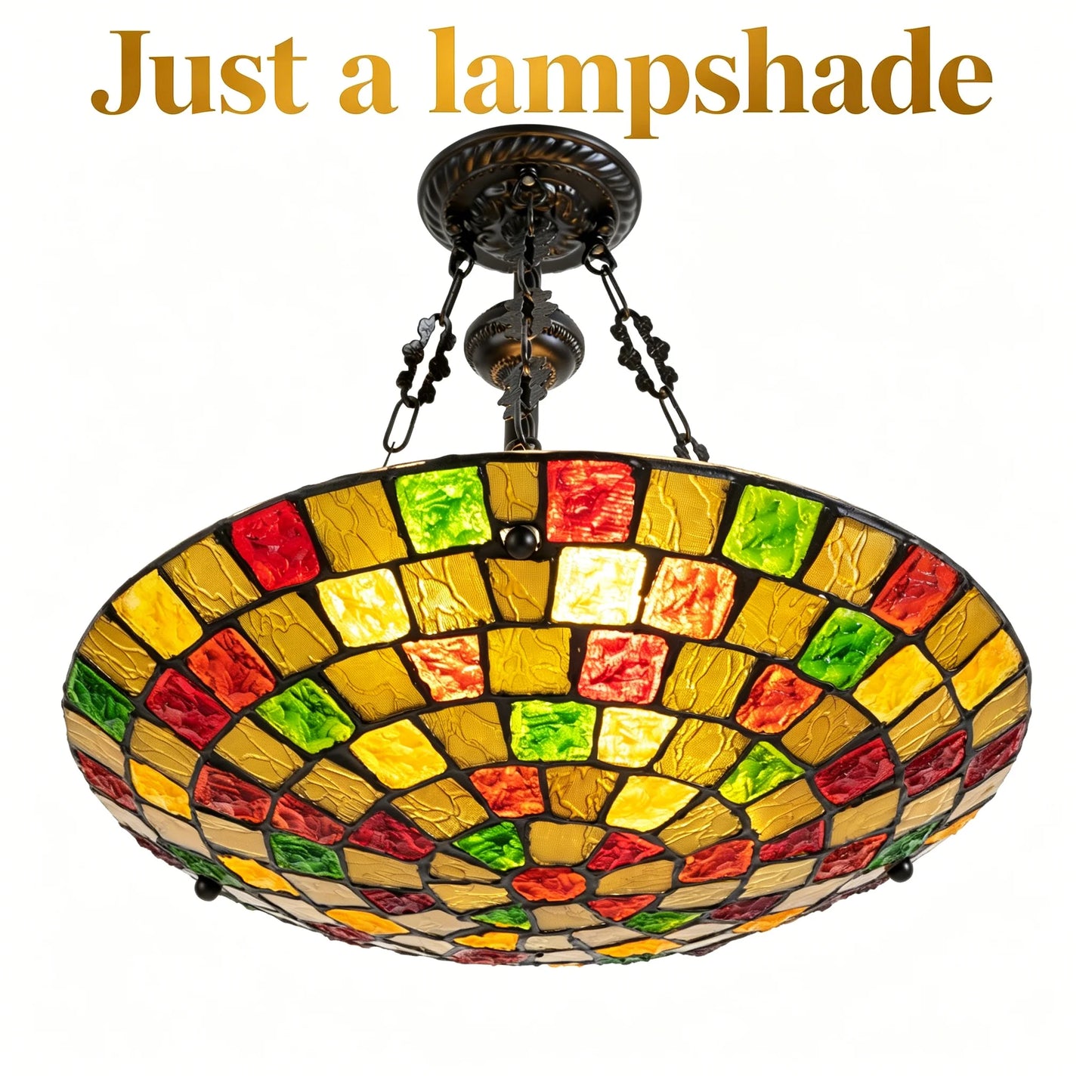 Antique Stained Glass Tiffany Pendant Light 5 Light Fixture E26