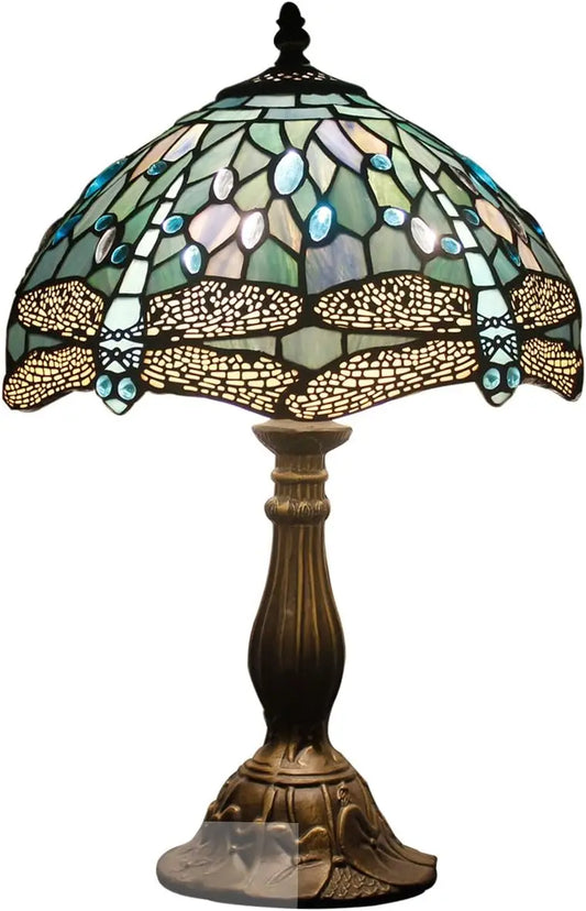 Tiffany Style Dragonfly Stained Glass Table Lamp