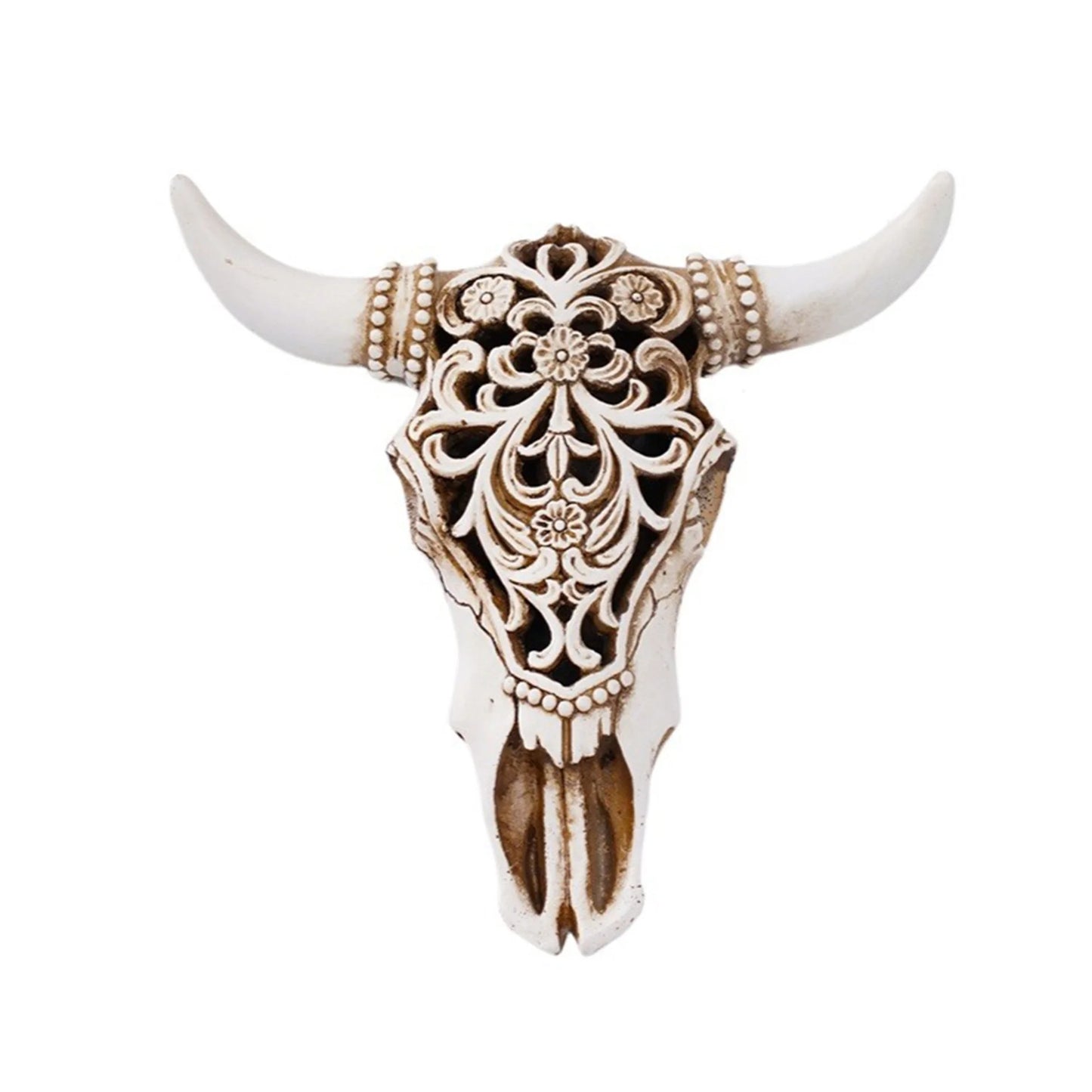 Realistic Bison Skull Wall Decor 3D Cow Skull Sculpture