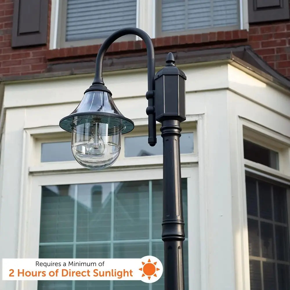 Outdoor Lamp Post Light Kit Resin Industrial Style Fixture