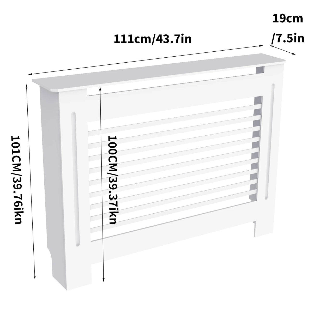 Modern MDF Radiator Cover Cabinet With Strong Grill Shelf