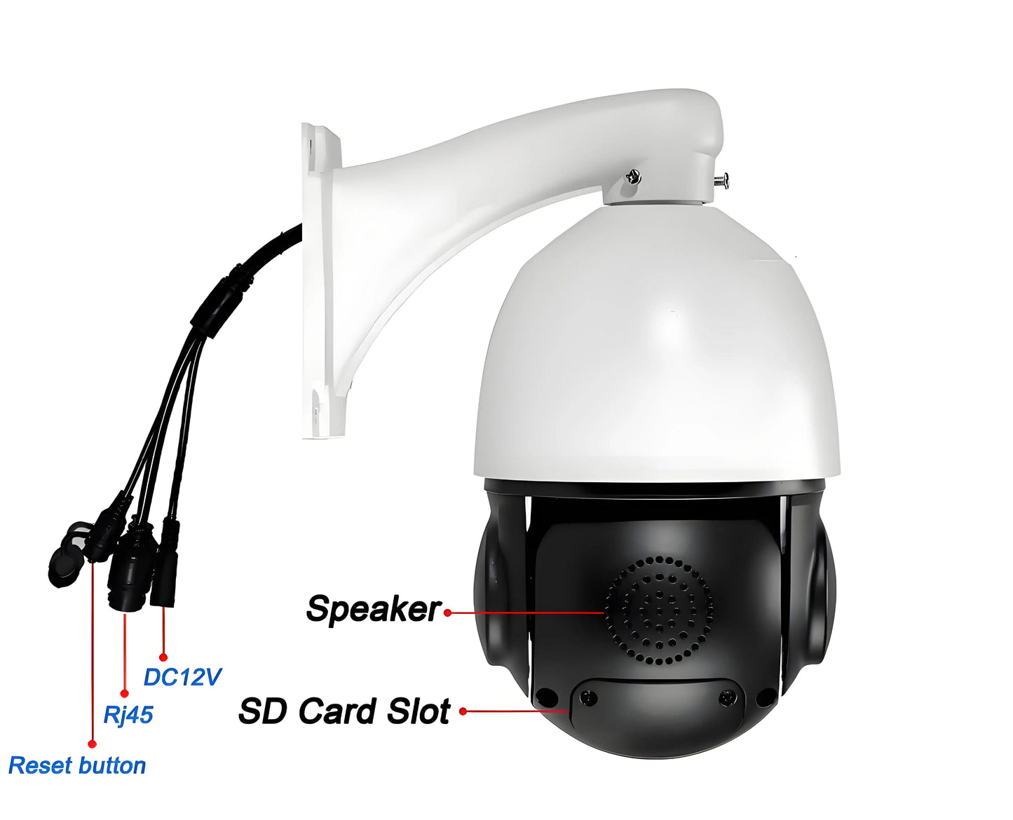TVPSii 360 Degree PTZ IP Surveillance Camera 8MP 4K Auto Tracking