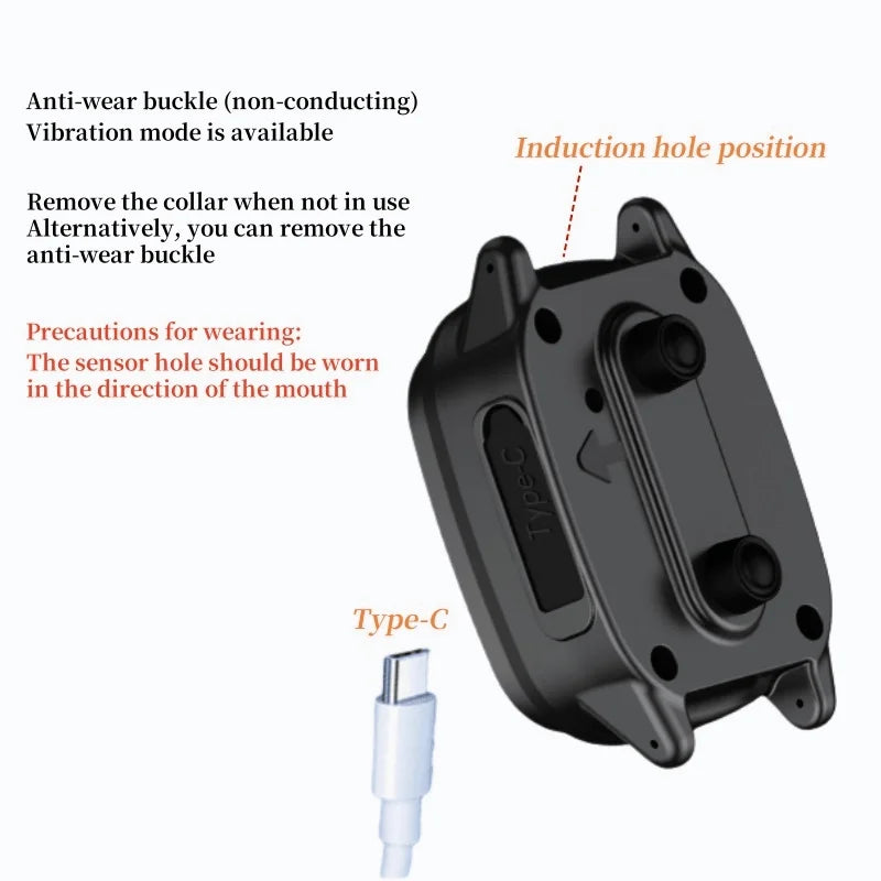 Waterproof Dog Bark Collar Rechargeable Anti-Bark Training