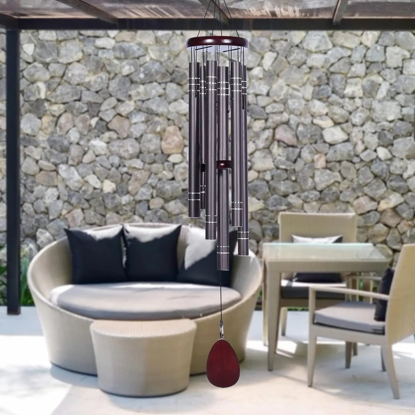 Deep Tone Memorial Wind Chime For Loved Ones Outdoors