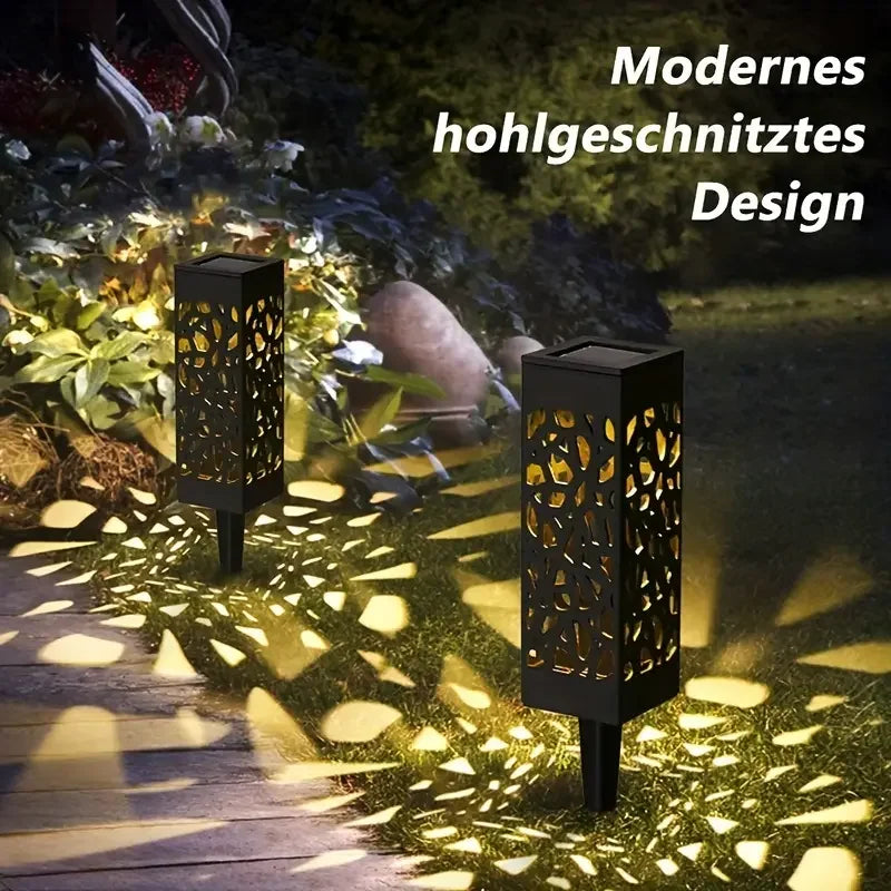KEWEN 6 Pack Solar Powered LED Garden Stake Lights Outdoor