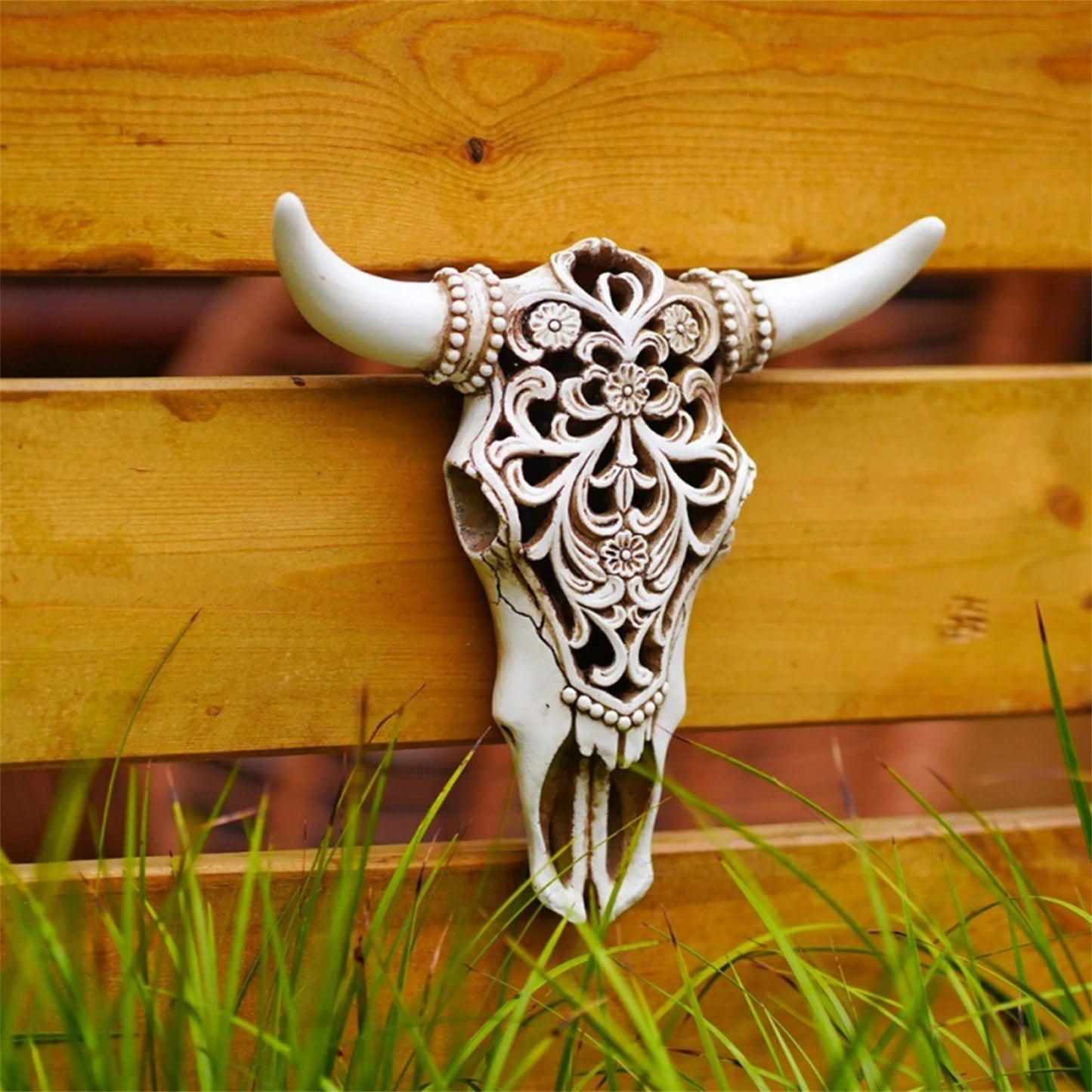 Realistic Bison Skull Wall Decor 3D Cow Skull Sculpture