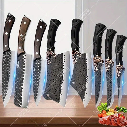 WXCOO Professional Chef Knife Set Forged Stainless Steel