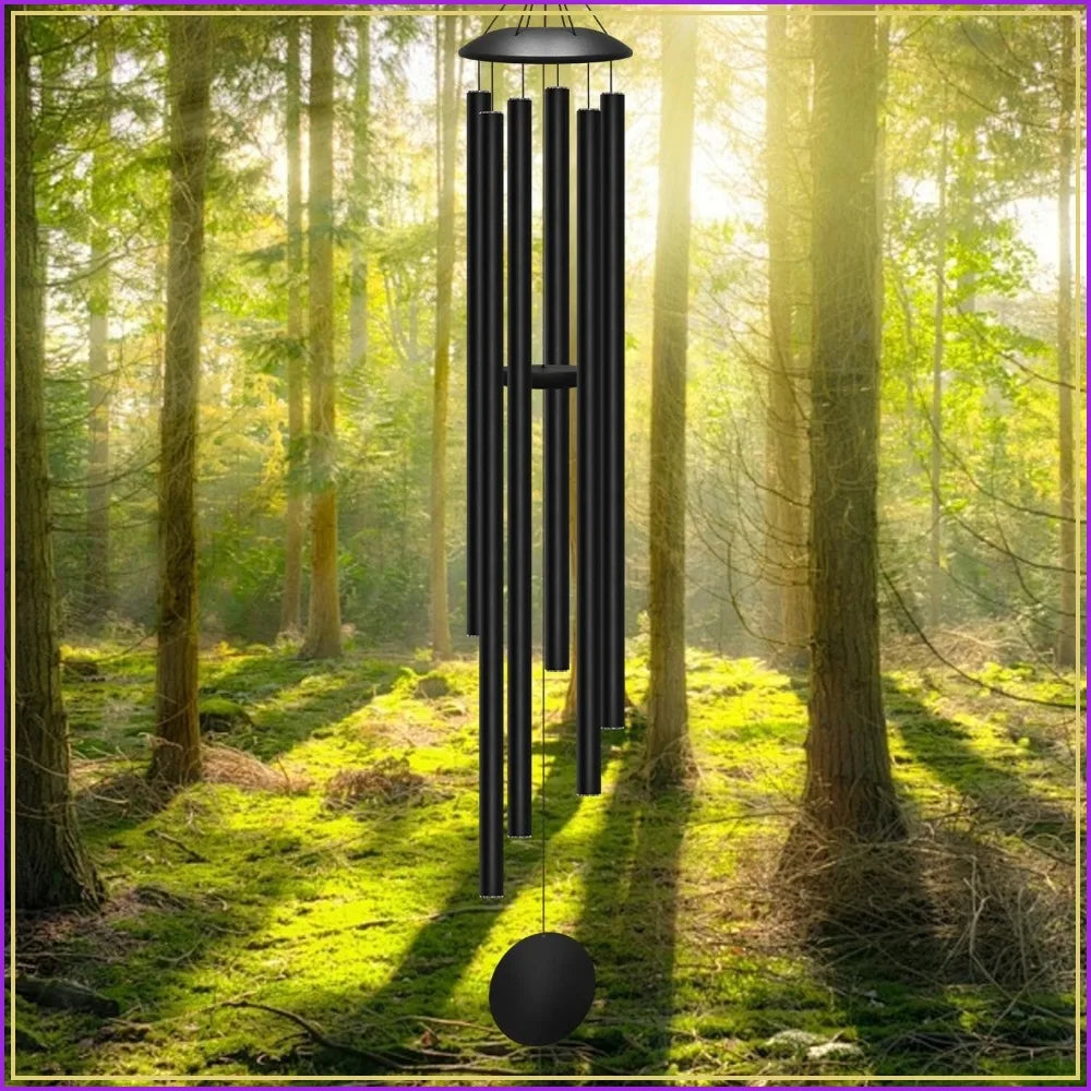 Outdoor Wind Chimes Deep Tone With Aluminum Tubes For Relaxing Garden Decor